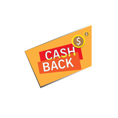 logo cash back vector design template illustration