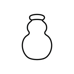 Bottle icon vector illustration sign. perfume. potion symbol or logo.