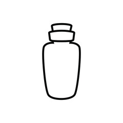 Bottle icon vector illustration sign. perfume. potion symbol or logo.