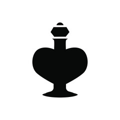 Bottle icon vector illustration sign. perfume. potion symbol or logo.