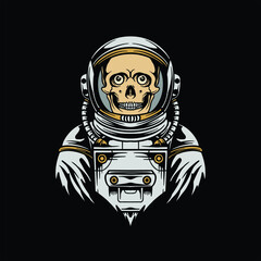 astronaut style illustration vector design