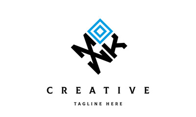 XK square two latter logo vector	