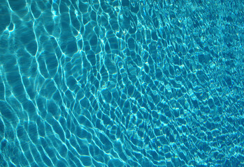 Summer blue swiming pool water background