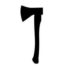 Axe vector isolated on white background.