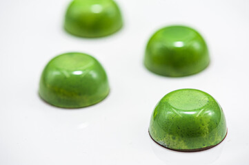 Assortment of chocolate candies sweets isolated on a background