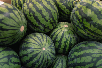 watermelons on market