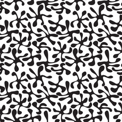 Seamless pattern with abstract spots.  Avant-garde collage style. Geometric wallpaper for business brochure,  cover design.