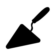 Construction trowel vector isolated on white background.