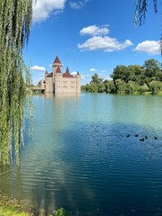 Obraz premium castle on the lake. Russia