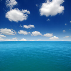 Obraz premium Blue sea water surface