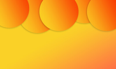 several orange circles stacked on the inside on an orange gradient background