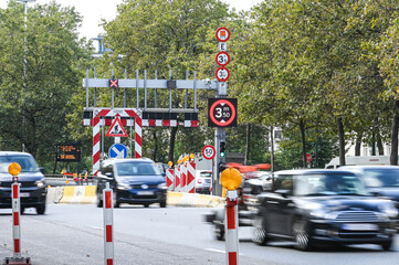 Belgique Bruxelles chantier travaux circulation tunnel auto voiture mobilité
