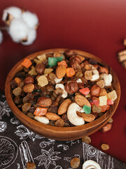 nuts and raisins