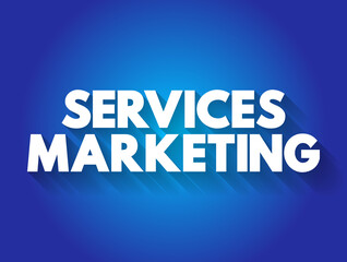 Fototapeta premium Services marketing text quote, concept background