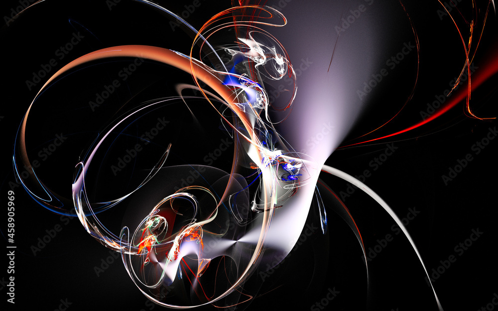 Aufkleber digital illustration abstract image generated fractal background image wallpaper pattern of various 