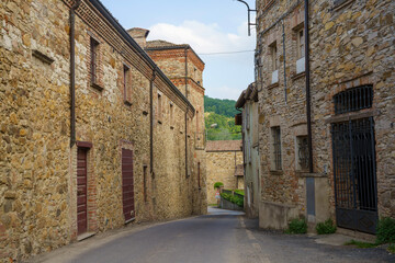 Fototapeta premium Tassara, old village in Piacenza province, Emilia-Romagna