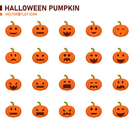 Halloween pumpkin icon for website, application, printing, document, poster design, etc.