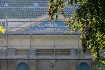 Scaffolds At The Museum Van Loon At Amsterdam The Netherlands 9-9-2021