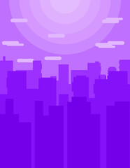 abstract citytown vector