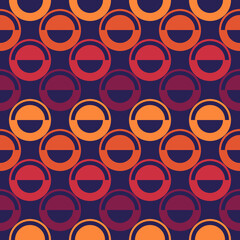 Seamless pattern. Circles ornament. Geometric background. Ethnic wallpaper. Polka dots motif. Geometrical backdrop. Contemporary digital paper. Folk web designing. Tribal textile print.