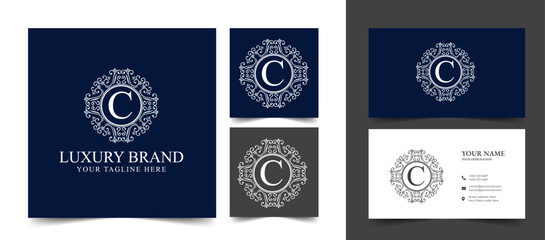 retro Luxury gold vintage Coffee shop logo icon with decorative ornamental frame for bakery coffee house cafe hotel restaurant