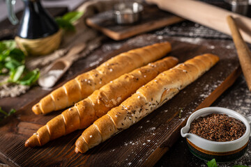 Homemade bread roll