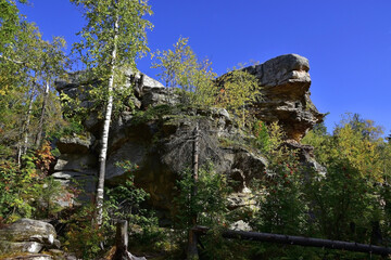 Stone megalith Feathered Guard - one of the highest points in the Stone City tract