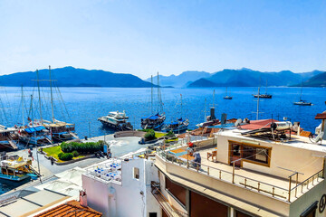 Marmaris is a port city and tourist resort on the Mediterranean coast, along the shoreline of the Turkish Riviera. 