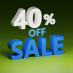 Sale , Special offer (Discount) Poster (3D render)