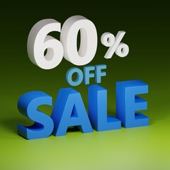 Sale , Special offer (Discount) Poster (3D render)
