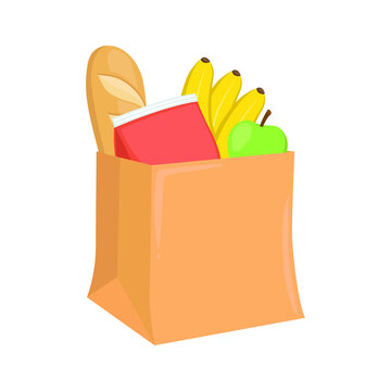 recommend clip art: Grocery Bag Sign Emoji Icon Illustration. Supermarket Vector Symbol Emoticon Design Clip Art Sign Comic Style.
