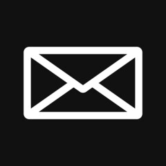Mail icon on grey background