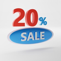 Sale , Special offer (Discount) Poster (3D render)