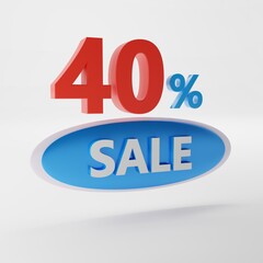 Sale , Special offer (Discount) Poster (3D render)