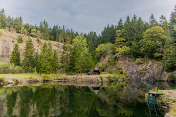 Fototapeta premium Herbstliches Erwachen am Rennsteig bei schönstem Wetter