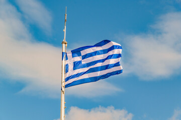 Greece Flag Waving