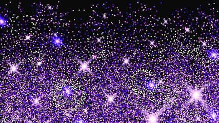 Celebration background with purple sparkling glitter