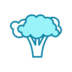 broccoli - vegetables icon vector design template