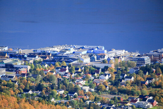 Autumn trip in Northern Norway - Here a view from Steiroheia - near Sortland town,Norway,scandinavia,Europe