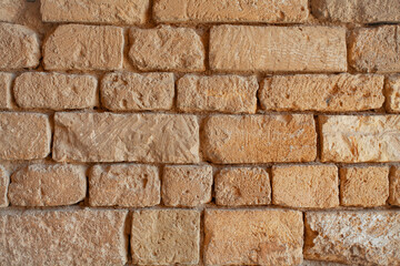 yellow aged brick background
