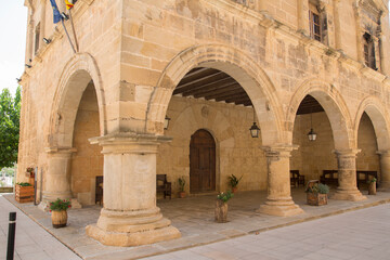 Fototapeta na wymiar Town Hall in Arnes; Tarragona
