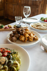 grilled chicken with vegetables