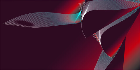 Abstract  Red Background With Lines