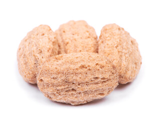 Handful of breakfast cereal granules