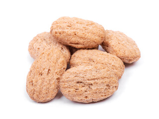 Handful of breakfast cereal granules