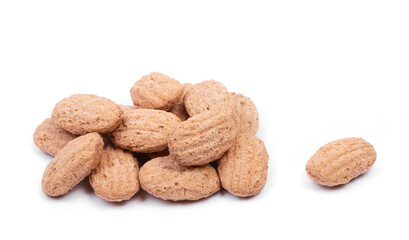 Handful of breakfast cereal granules