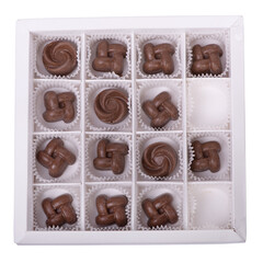 Open box with chocolates