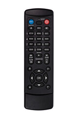 Black plastic remote control