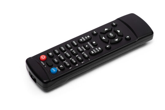 Black plastic remote control