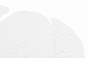 Obraz premium black white abstract acrylic painting color texture on white paper background by using rorschach inkblot method